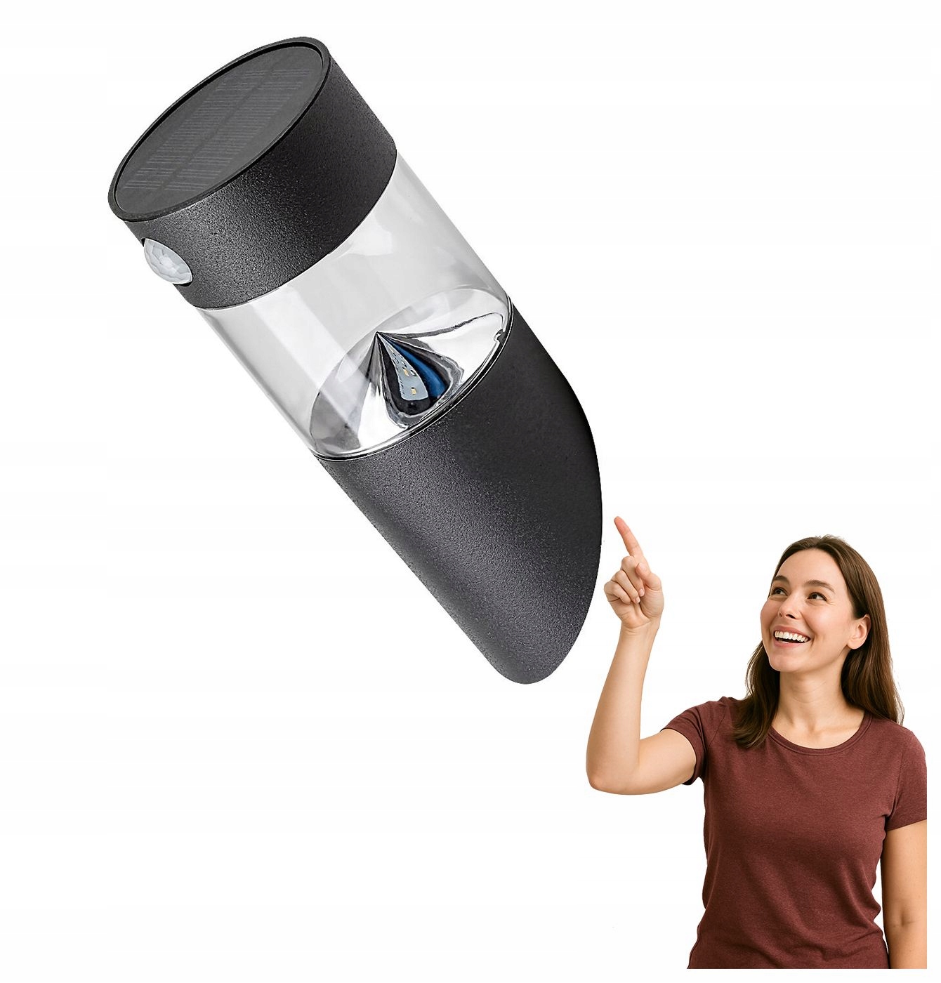 Solární Led nástěnná lampa 1,5W s senzorem Kapuas 77015 Rabalux