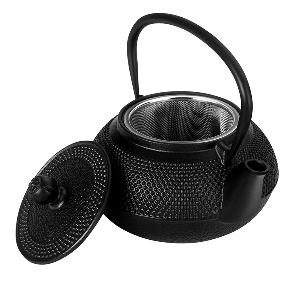 Konvice Litinová Smaltovaná Konvice Na Čaj 900 ML Se 4 Koulemi