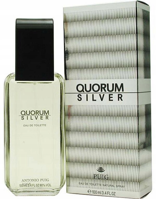 ANTONIO PUIG QUORUM SILVER FOR MEN EDT 100ml SPRAY