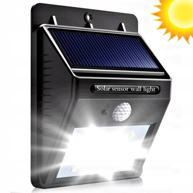 

Lampa Solarna Led Czujnik Ruchu Lampka na ścianę