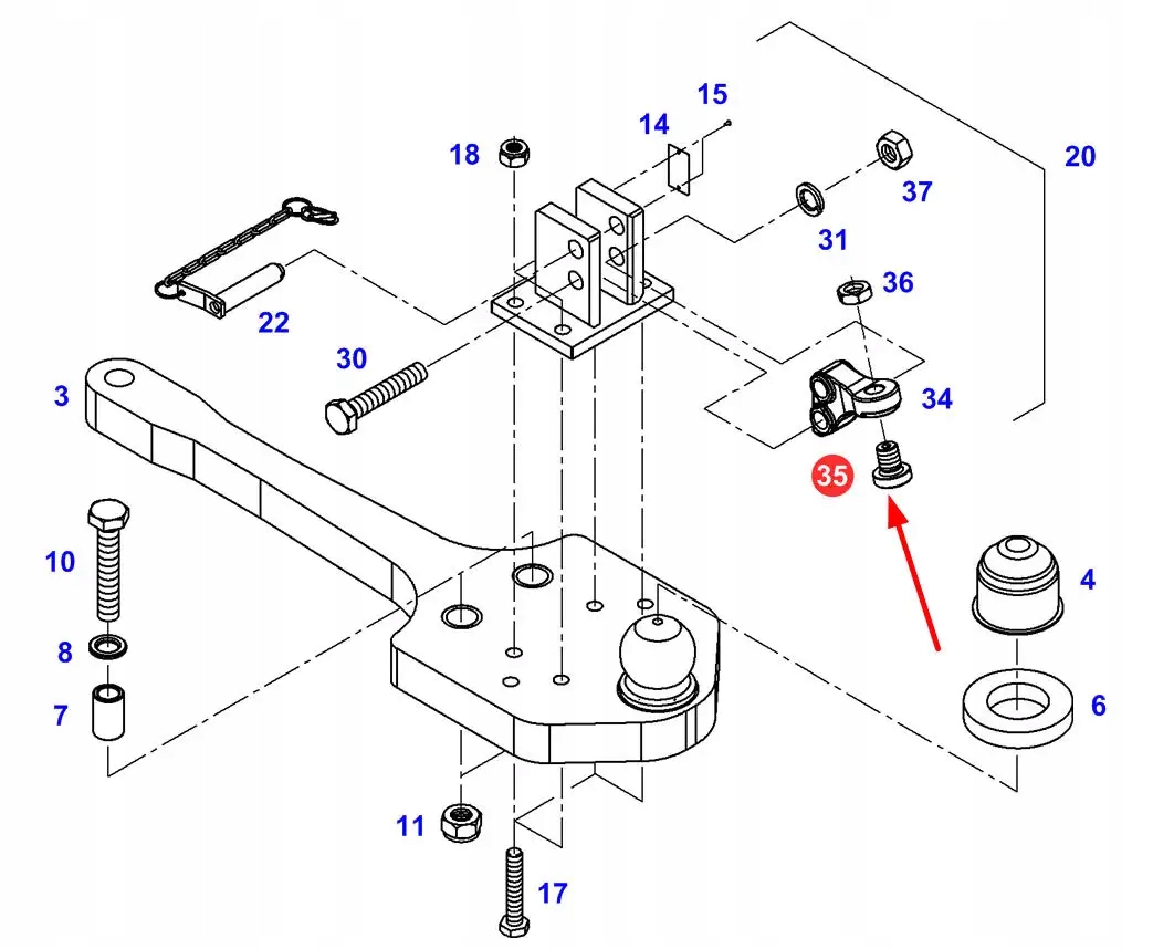 F916501120070 Śruba specjalna Marka Fendt