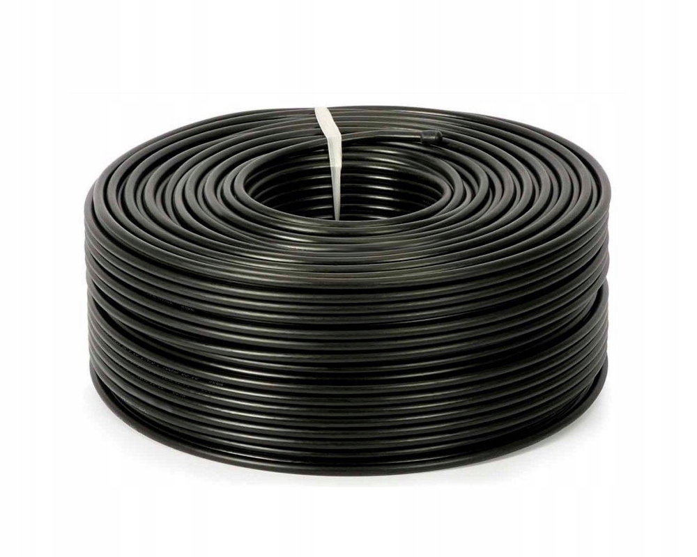 Venkovní koaxiální kabel 5 mm Cu s Uv ochranou cívka 50 metrů
