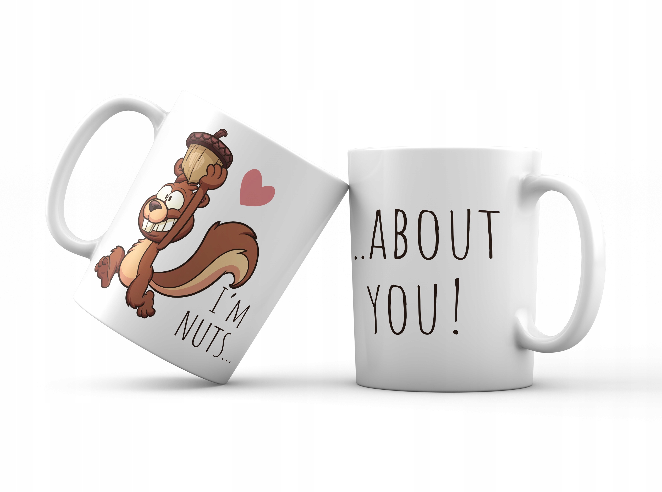 

Kubek prezent Wiewiórka miłość i'm nuts about you