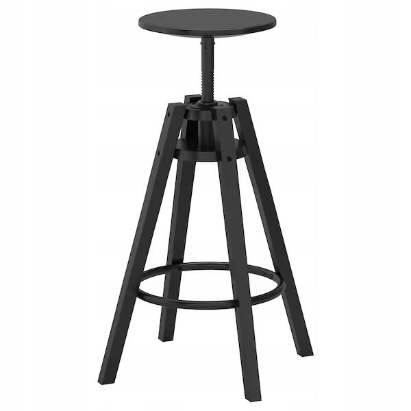 

Ikea Dalfred Stołek barowy, czarny 63-74 cm