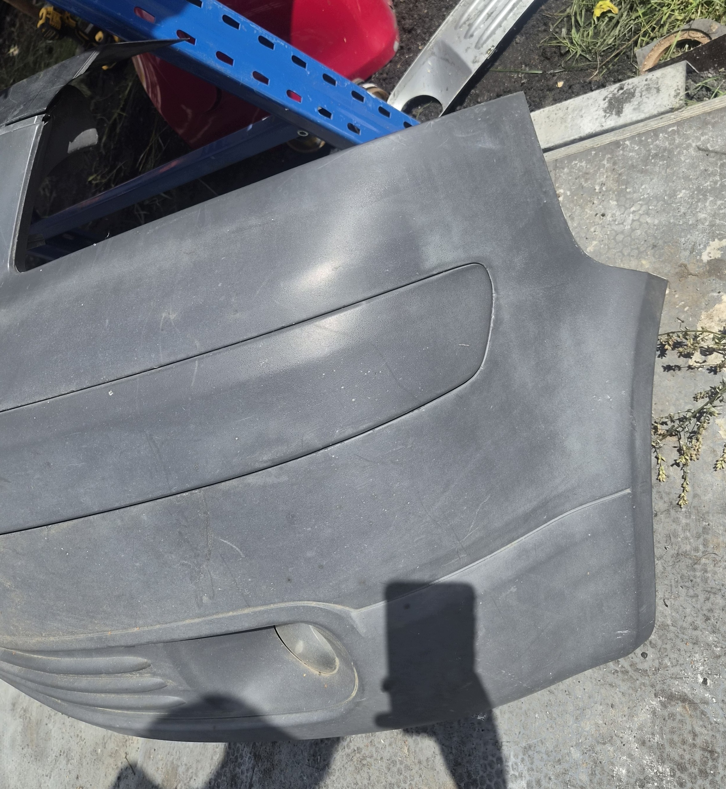 VW T5 front bumper front Transporter black/grey struktura