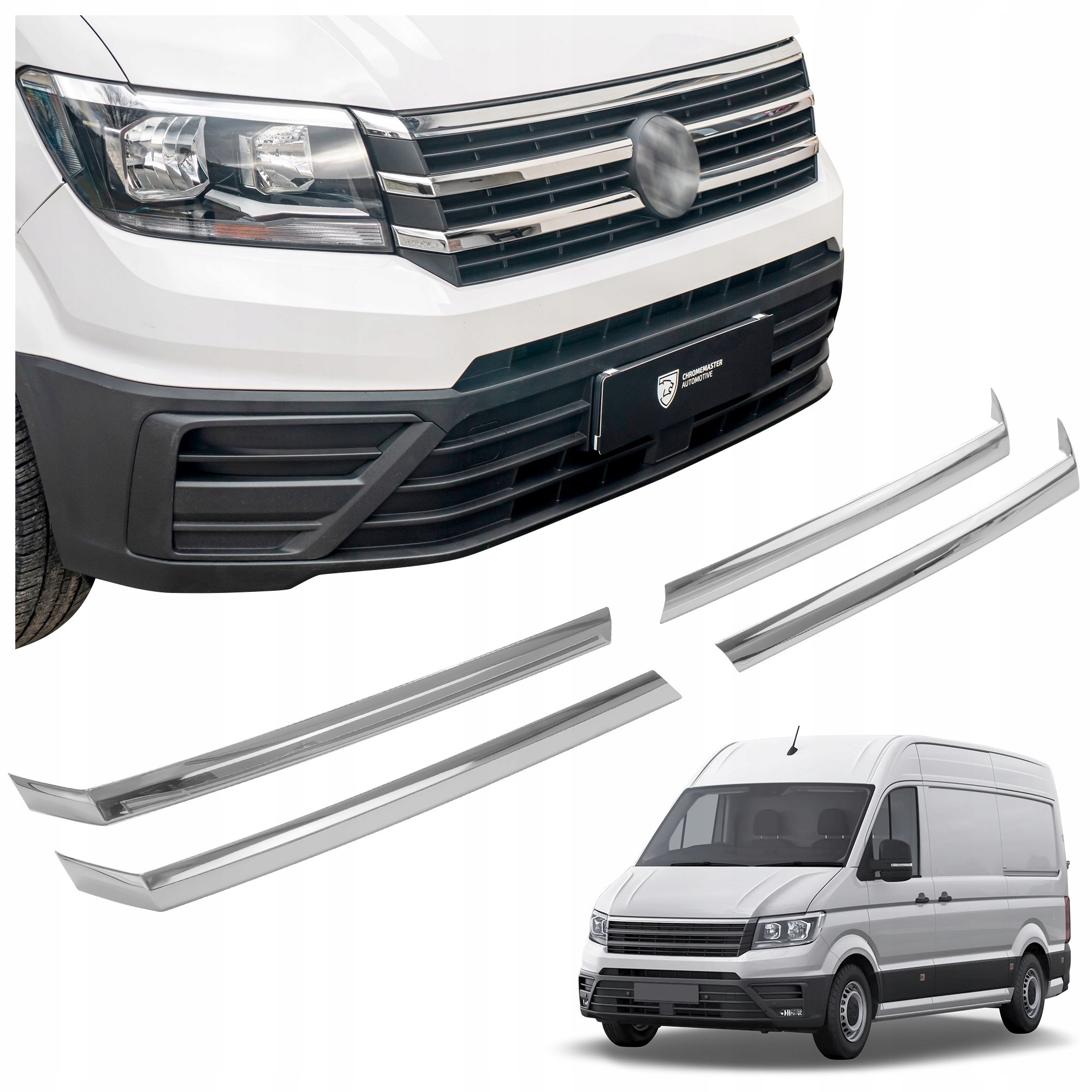 Lišty atrapy predného krytu grilu pre Vw Crafter II Sy/sx/sz 2017-