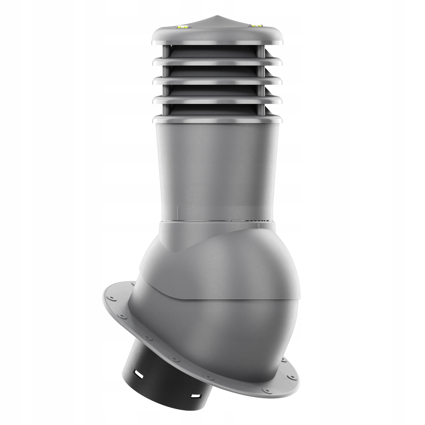 Smart neizolovaný Ventilační komín průměr 150, plochý kryt, Grafit 7024