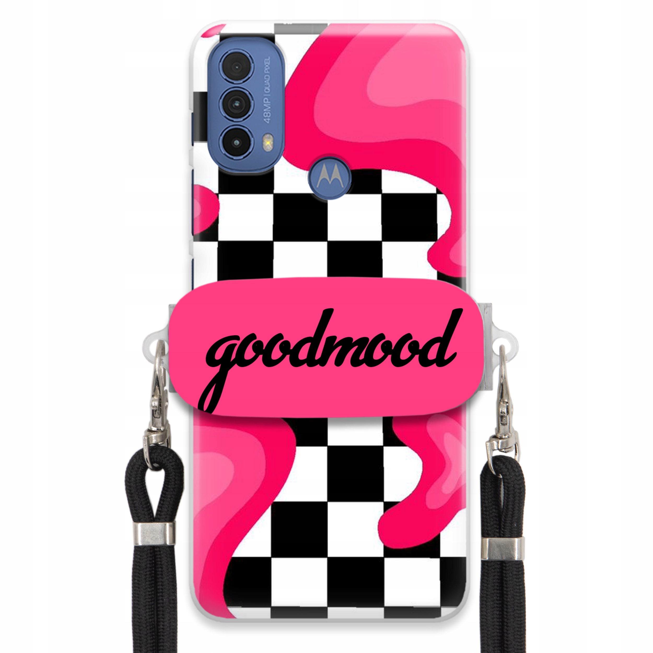 Pouzdro Pro Motorola E30 Sada Case Držák Na Vodítko Černá Pro Teenagery Splash