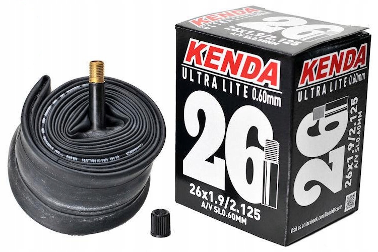 Dętka rowerowa 26x1.9/2.125 Av 32mm Ultra Lite lekka Mtb Kenda 145g