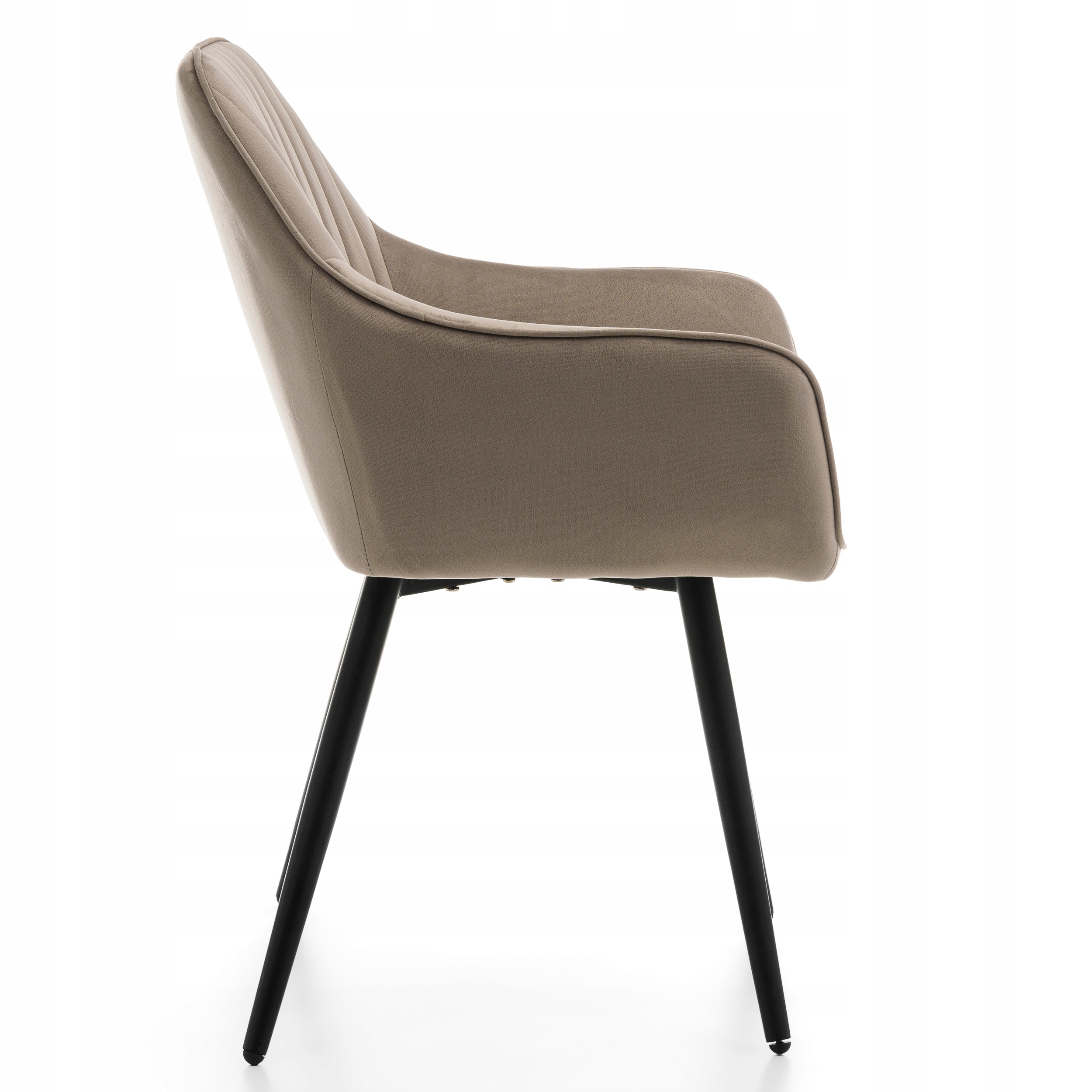 KRZESŁO TAPICEROWANE PIKOWANE WELUROWE DO SALONU JADALNI NOWOCZESNE PASSO Głębokość mebla 61 cm