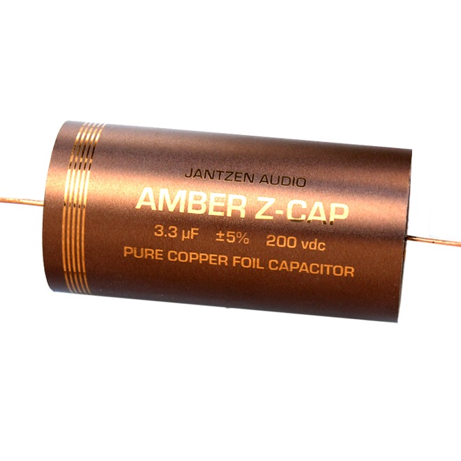 Fóliový kondenzátor 3.3uF 3,3uF 200V Amber Z-Cap Jantzen Copper & Wax