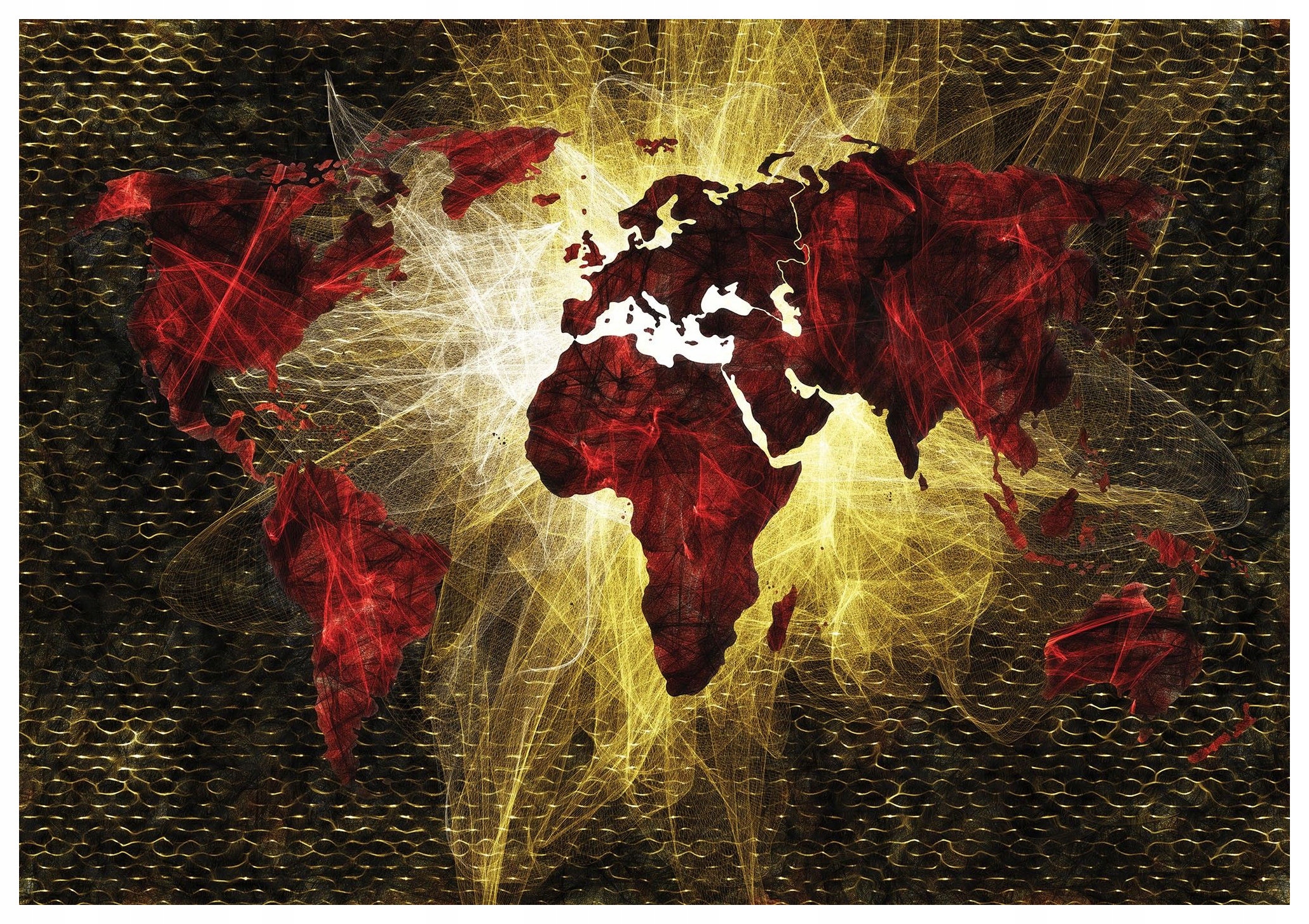 Fototapeta Mapa sveta Globálna energia Plameň Abstrakcia 520x318 lepidlo