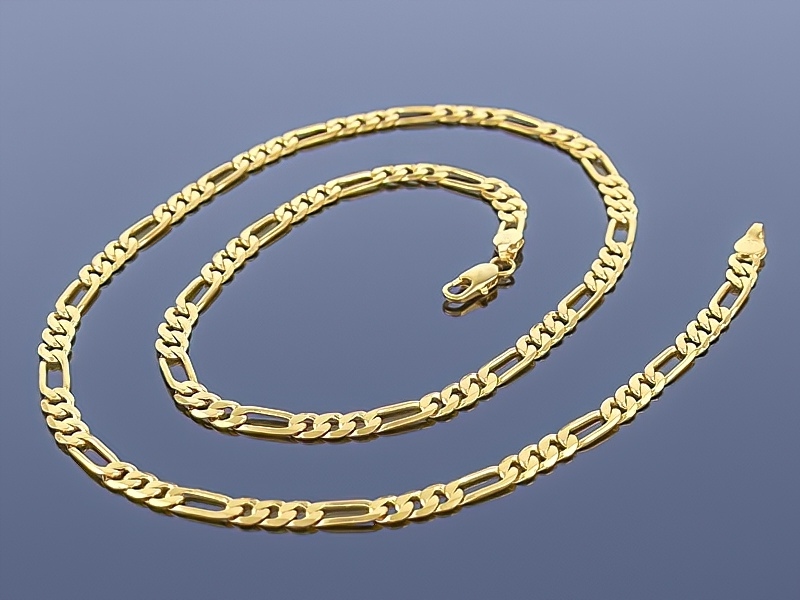 

Złoty Łańcuch Figaro 14k / 60cm / 4mm ! Jakość !