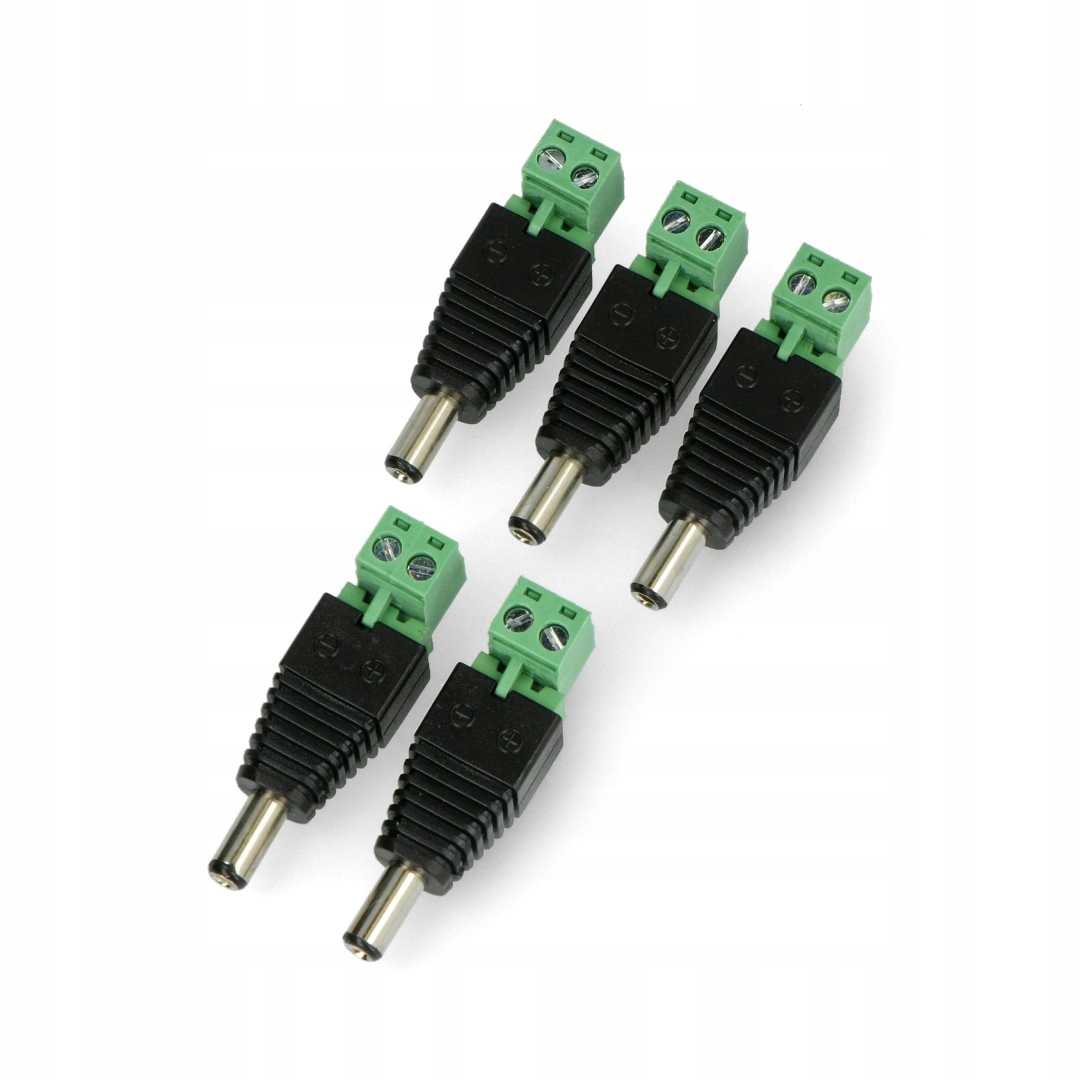 

Wtyk DC 5,5x2,5mm z szybkozłączem rozłącznym 5szt.
