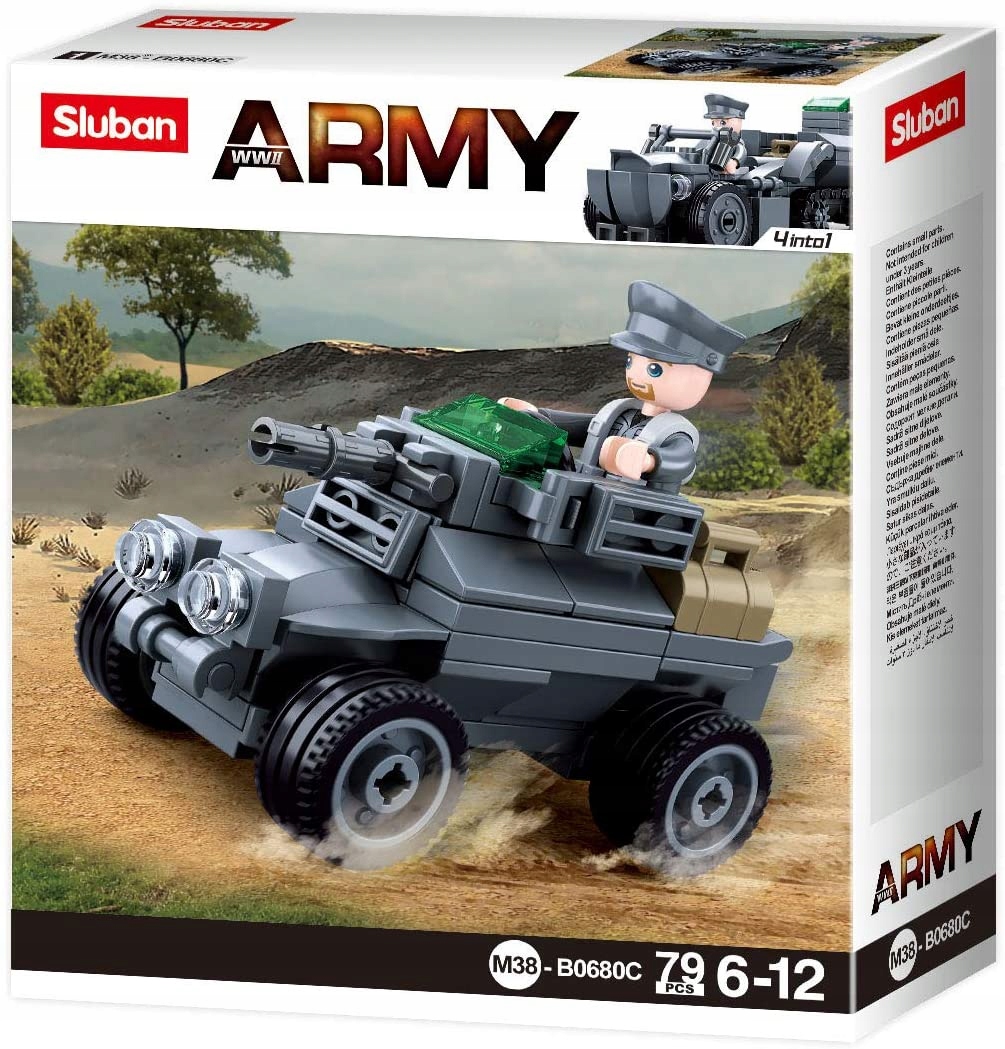 

Klocki Wojsko Czołg Wóz Opancerzony Sd.Kfz 222