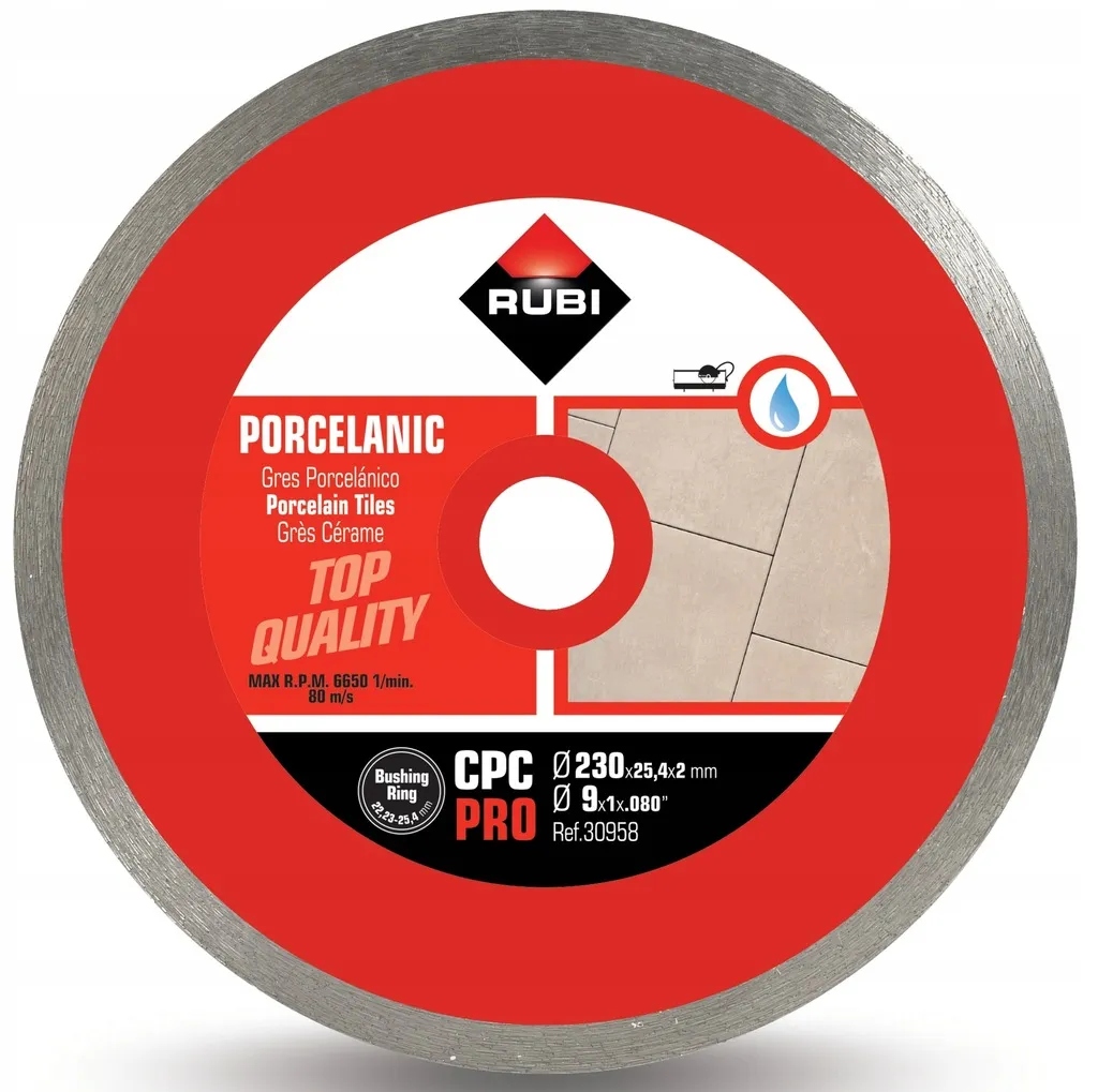 Tarcza Diamentowa Do Gresu Porcelanowego 230MM Cpc 230 Pro 30958 Rubi