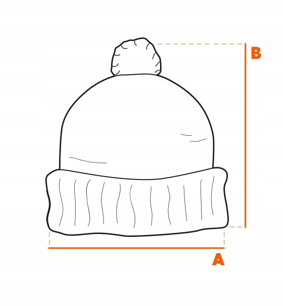 Czapka męska zimowa beanie one size H103 niebieska Rozmiar uniwersalny