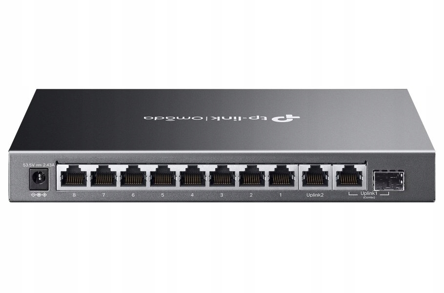 TP-Link ES210GMP, Omada 10-Port Gigabit Easy Managed Switch, 1x Glan, 1x Sf