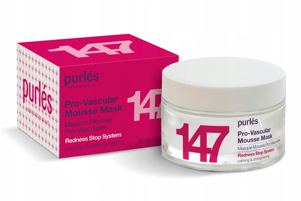 Purles 147 Pro-Vascular Maska o Konsystencji Musu do Skóry Naczynkowej 50ml