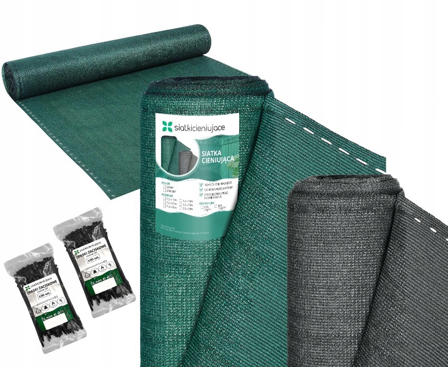 Siatka Cieniująca Osłona Na Płot 90% Gruba 1,5x50m