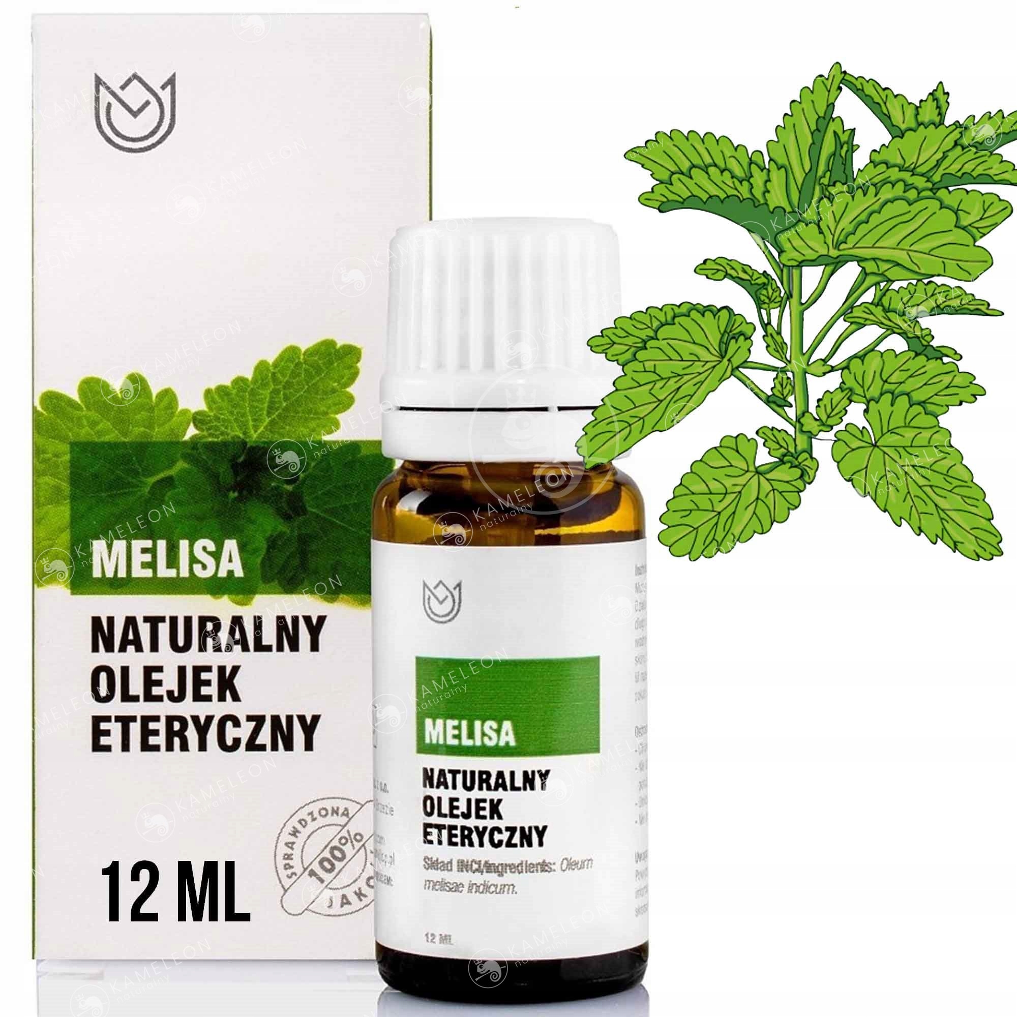 

Naturalny Olejek Eteryczny Melisa 12ml uspokojenie