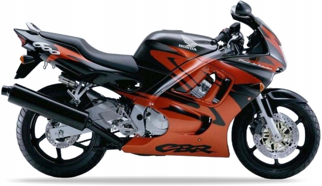 Samolepky Juula Pro Honda Cbr 600 F 1998 Šedé NH194O Oranžové