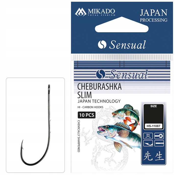 Mikado Sensual Cheburashka Slim r.4/0 Bn 7szt. Haczyki