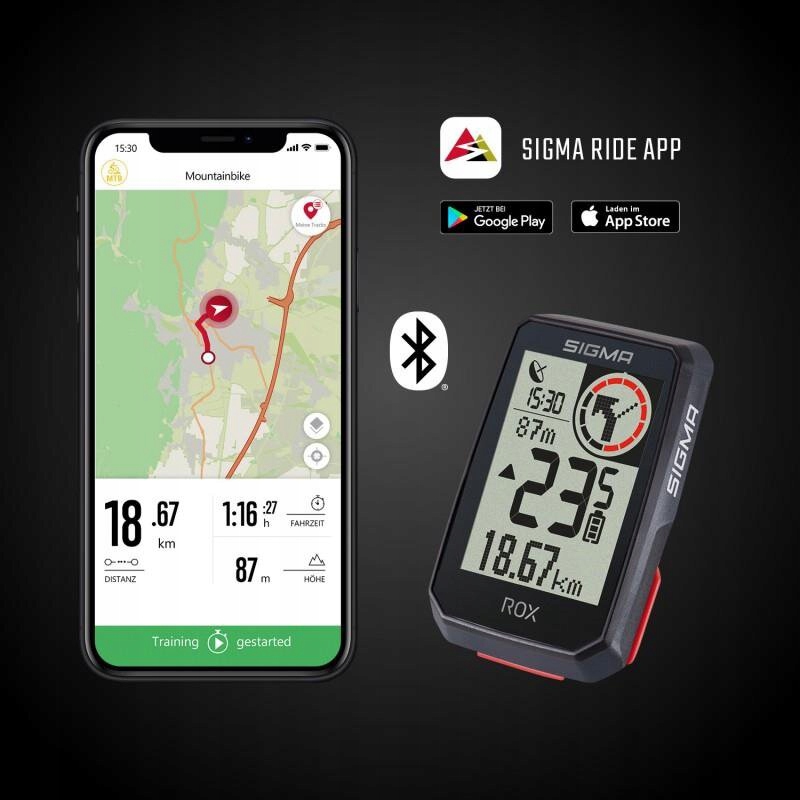 SIGMA ROX 2.0 - licznik rowerowy GPS Kolor dominujący biały