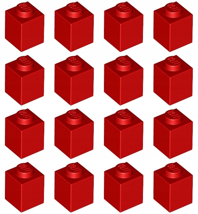 

Lego 3005 Klocek 1x1 czerwony (9g) 16 szt.