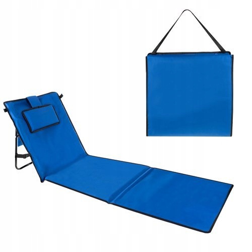 Mata Plażowa Mocna Z Regulowanym Oparciem 150x50cm poduszka