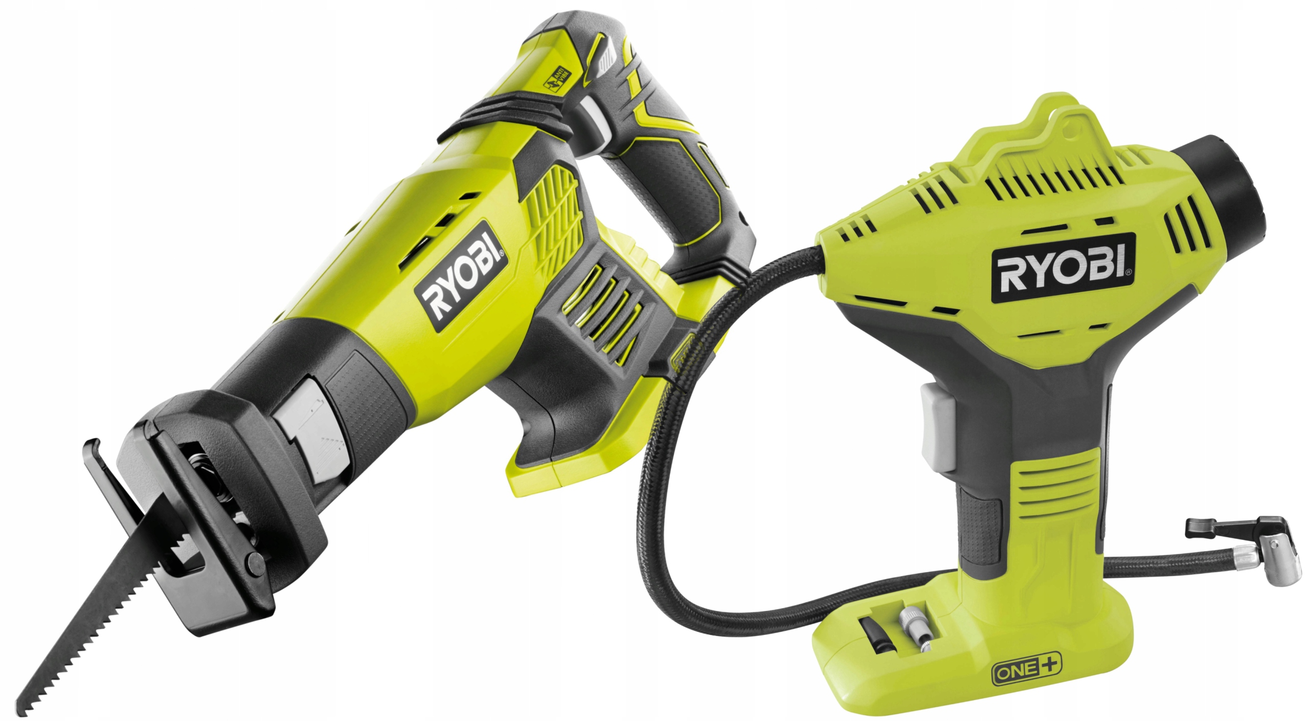 RYOBI PIŁA SZABLASTA RRS1801M+KOMPRESOR POMPKA 50cm R18PI AKU 18V +2,5AH Marka Ryobi