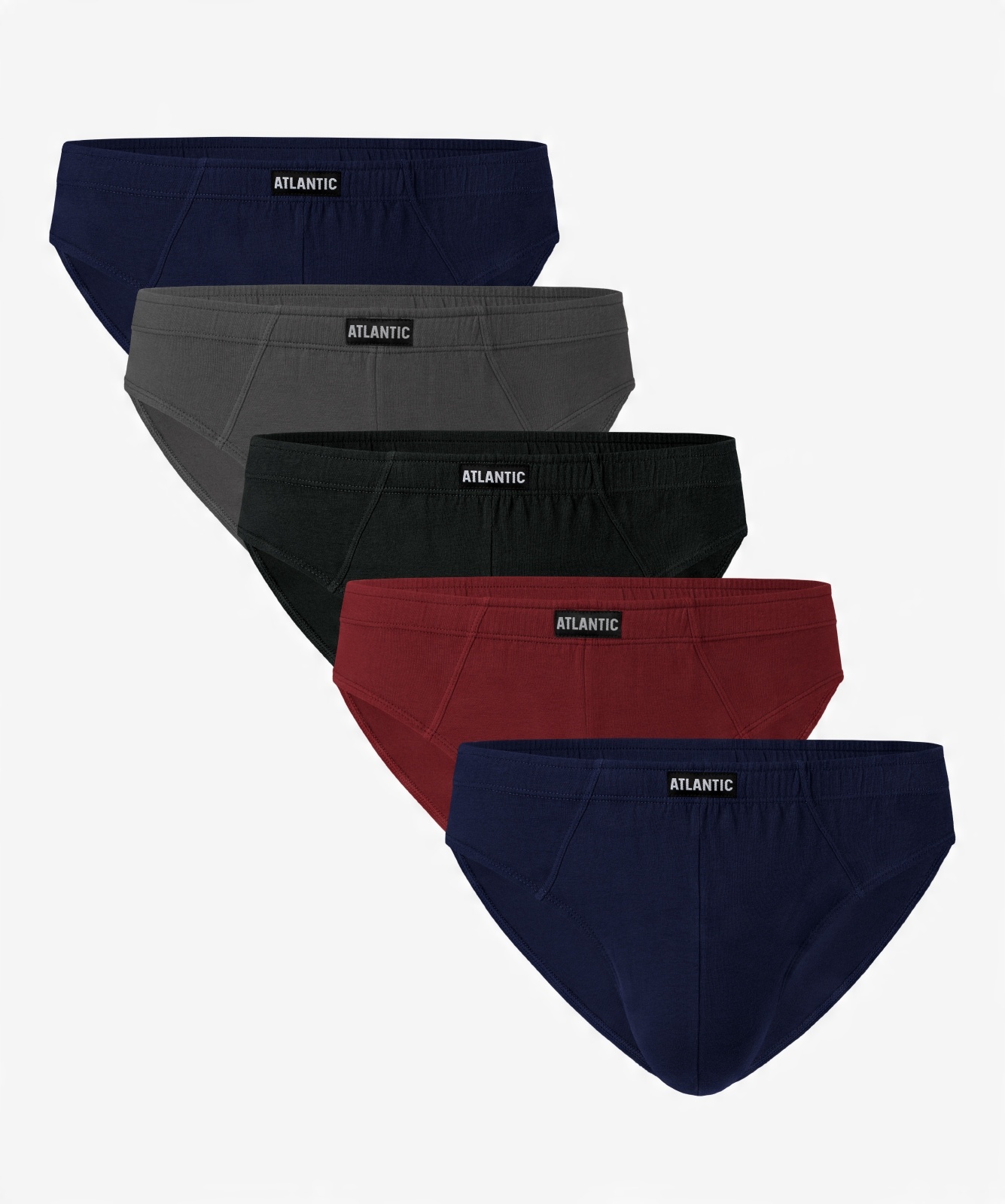 

5-PACK slipy majtki męskie bawełna Atlantic mix XL