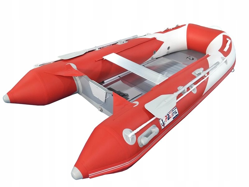 Ponton Pacific Marine 340 Al z czerwoną podłogą