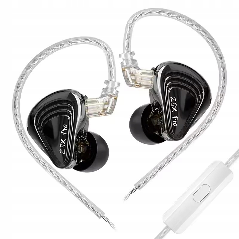 In-ear sluchátka do uší Kz Zsx Pro 5BA 1DD 12 Driver Hybridní mikrofon