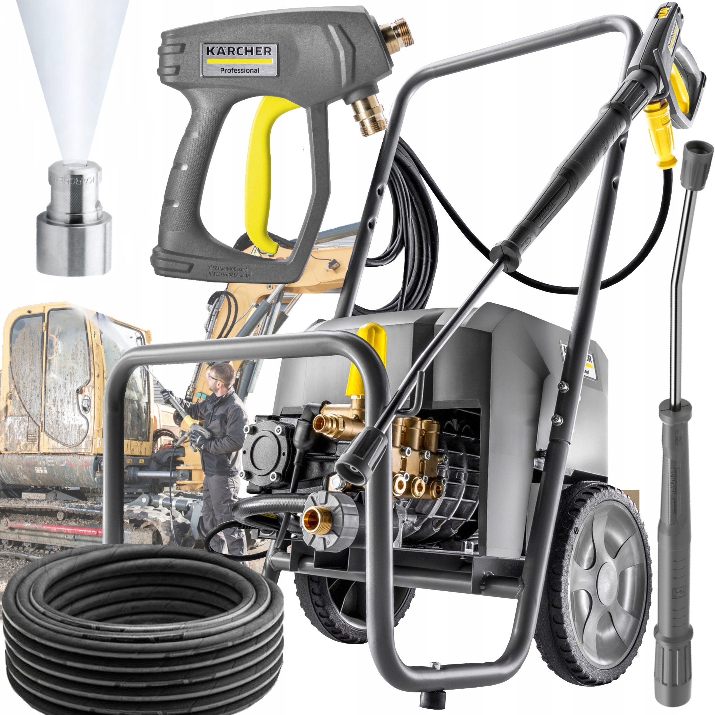 Mocna Przemysłowa Myjka Ciśnieniowa Karcher Hd 10/21-4 S Classic !EasyLock