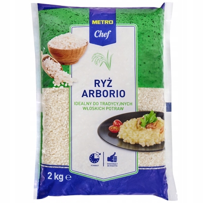 Levně Metro Chef Rýže Arborio 2 kg – Ideální pro Rizoto a italské pokrmy