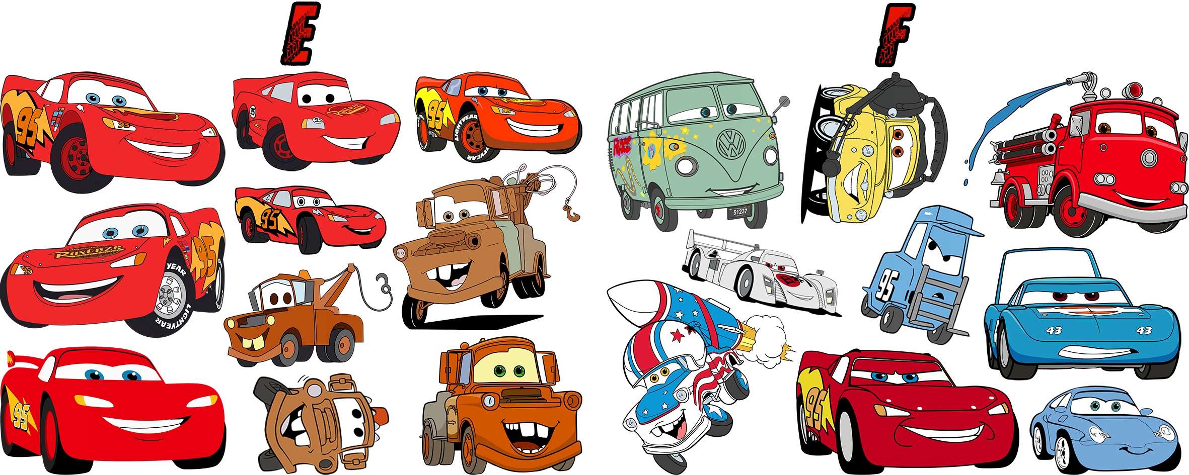 TATUAŻE ZMYWALNE AUTA SAMOCHODY WIELE WZORÓW Kolor dominujący wielokolorowy