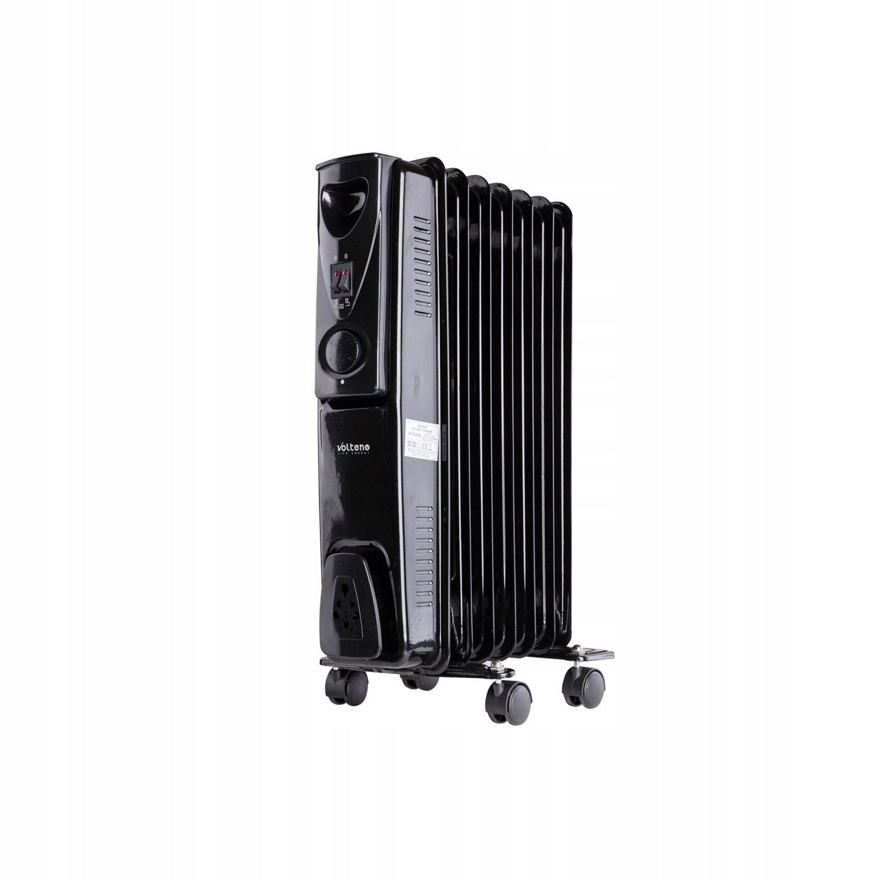 Elektrický Olejový Radiátor 600W 900W 1500W Černý Olejový Termostat