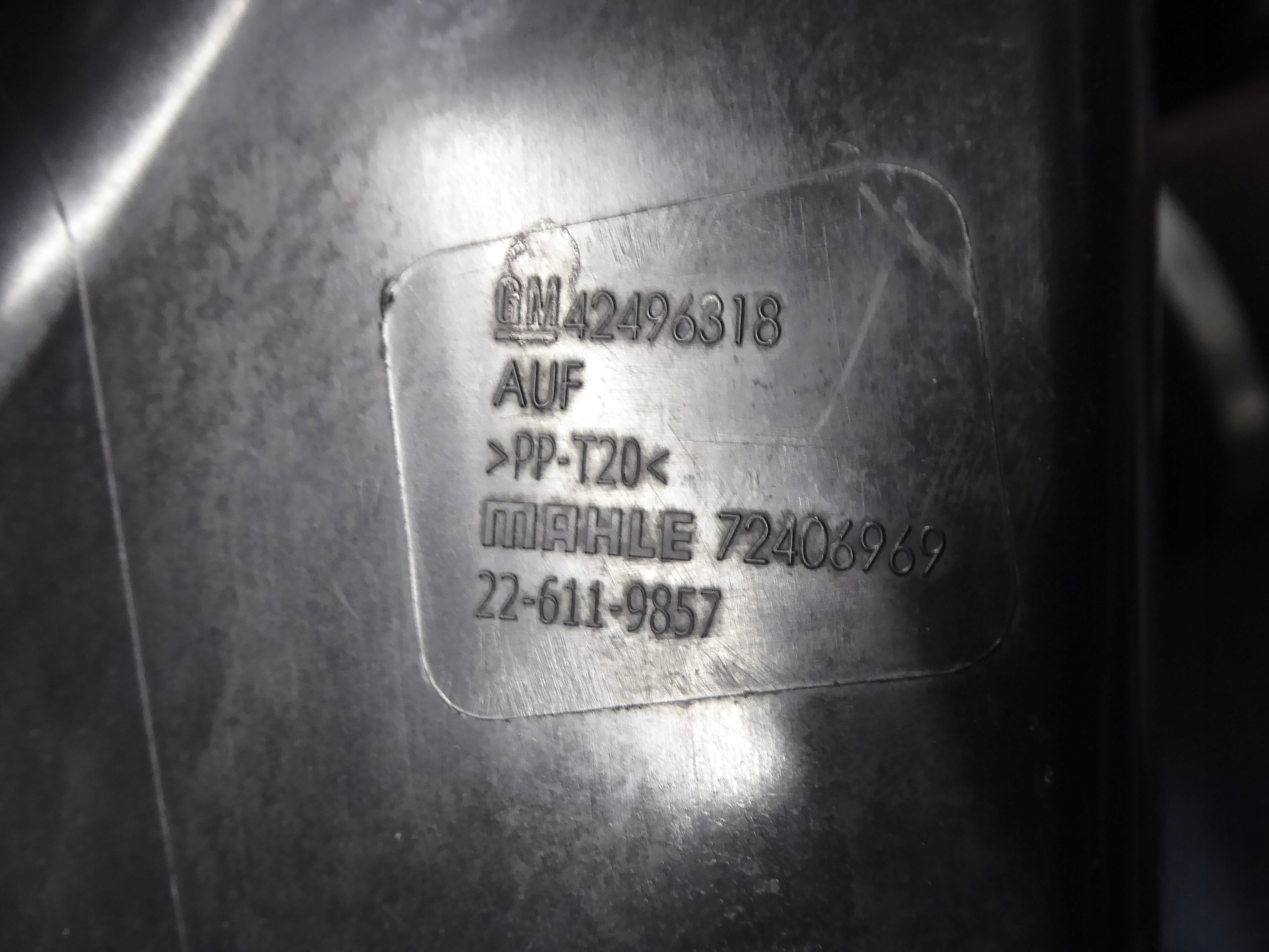 Gehäuse filter luft OPEL ASTRA K 5 1.6 CDTI B16DTH