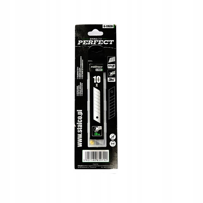 

Ostrza łamane 18mm 10 sztuk Stalco Perfect S-17628
