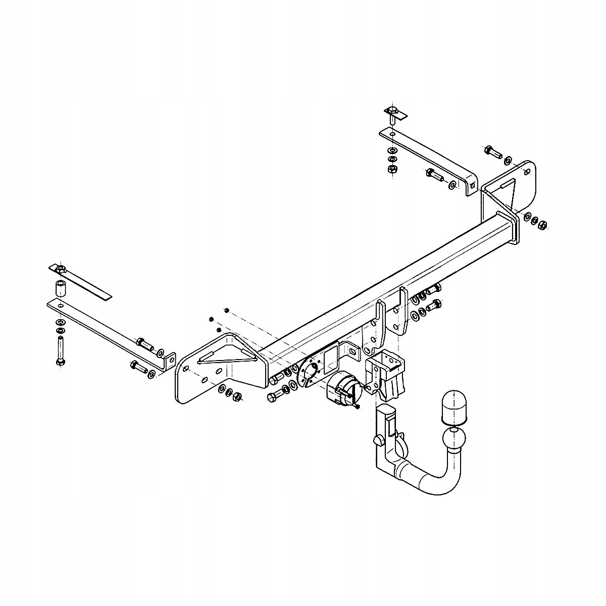 Hak holowniczy Wypinany Alfa Romeo MiTo 955 HTB 08-18 MODUŁ 13 PIN GRATIS Producent Steinhof