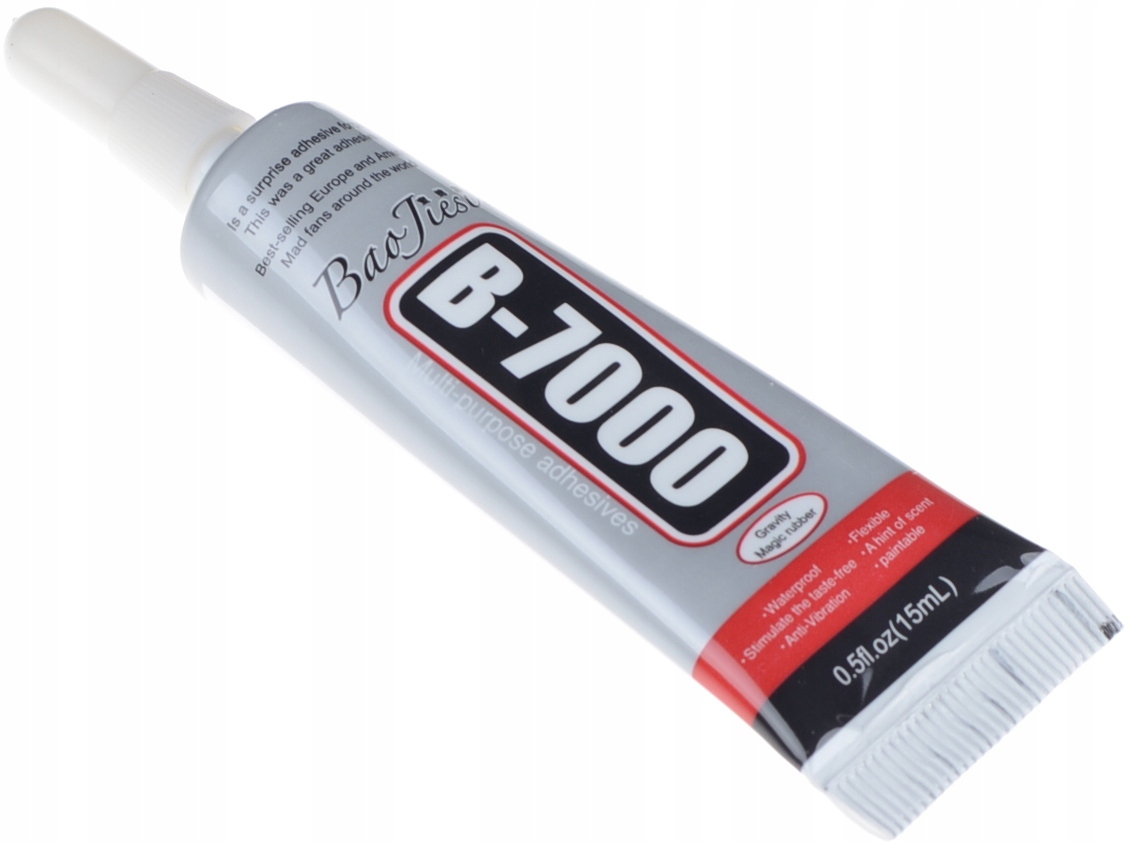Klej montażowy syntetyczny B7000 15ml uniwersalny naprawa klapka lcd 15ml