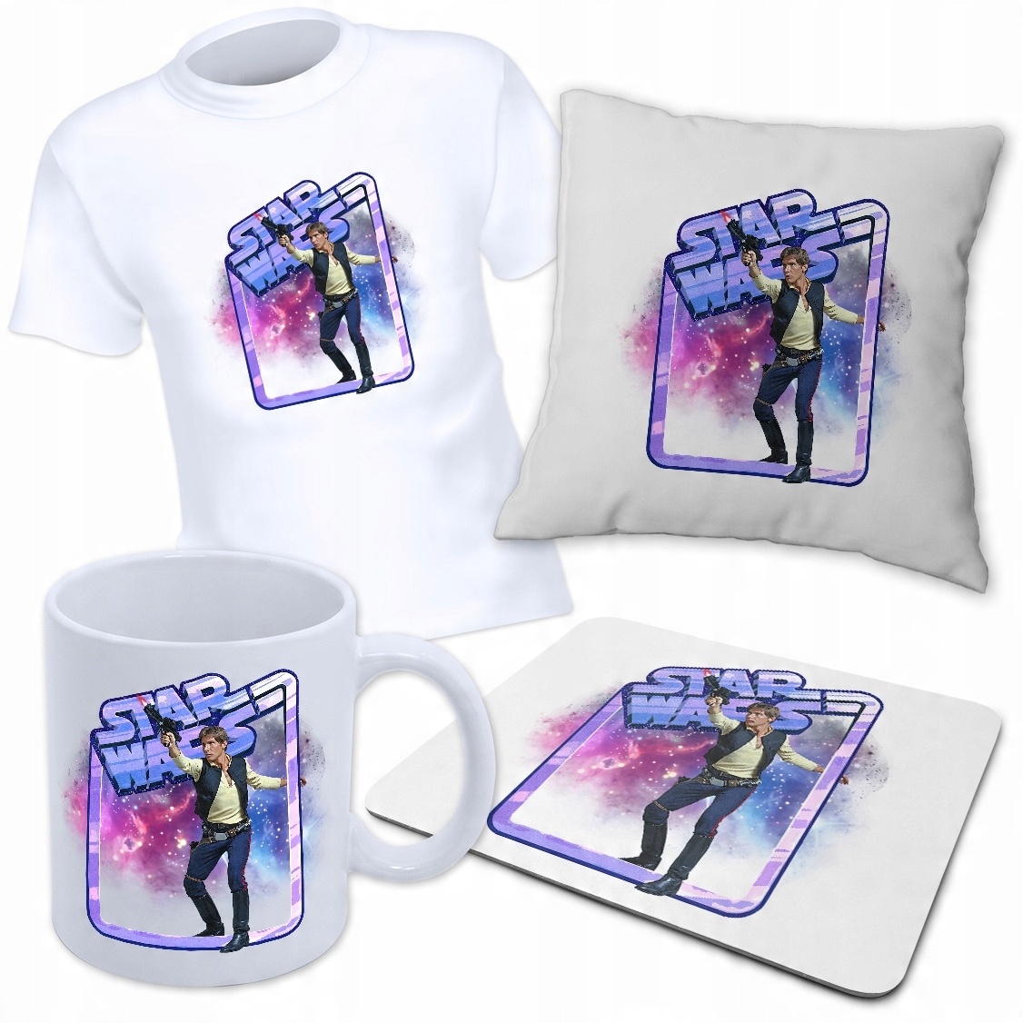 

Zestaw Star Wars Tshirt M Poduszka Kubek Podkładka