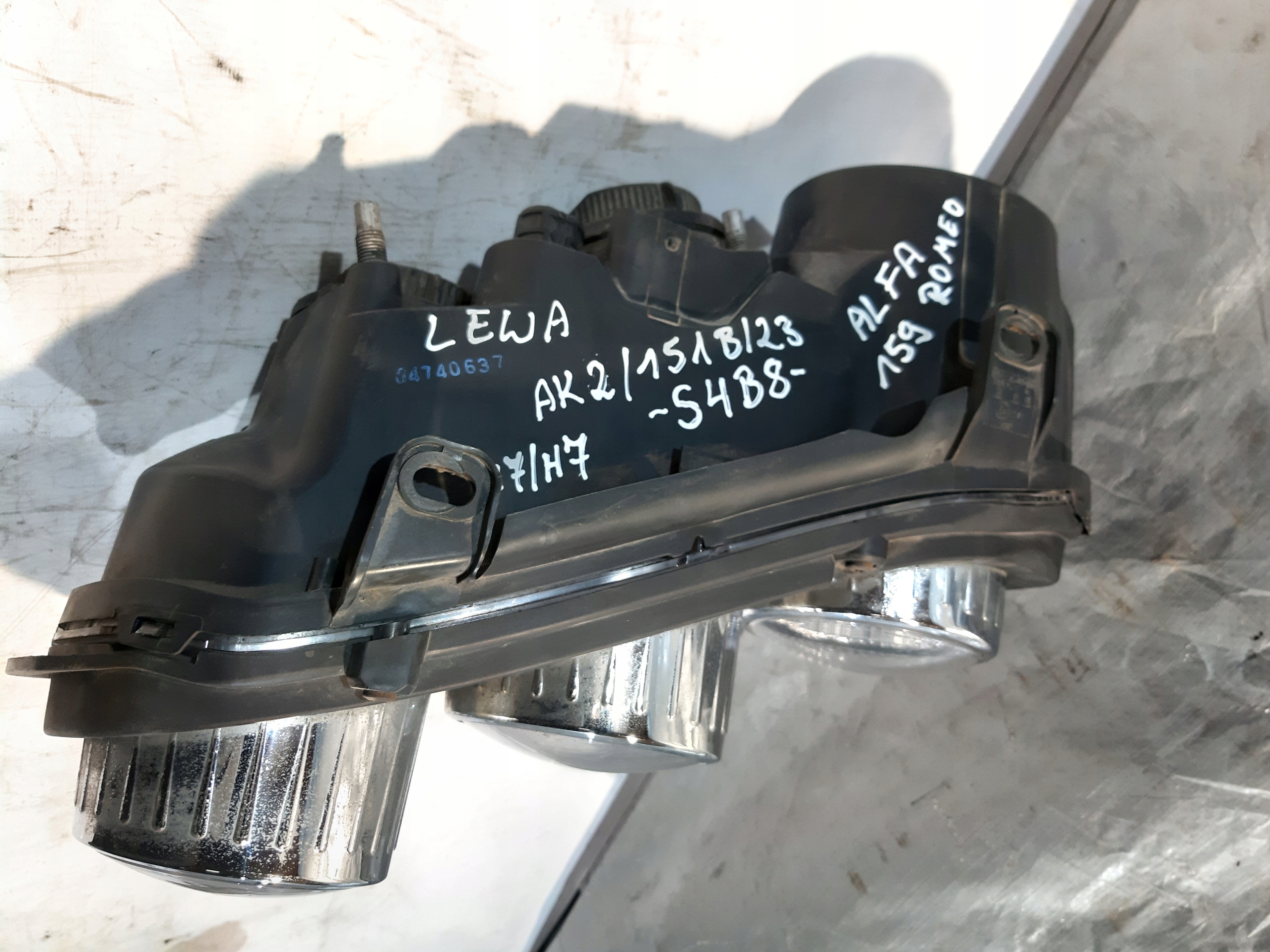 light left front front DEPO EU ALFA ROMEO 159 H7/H7 lens