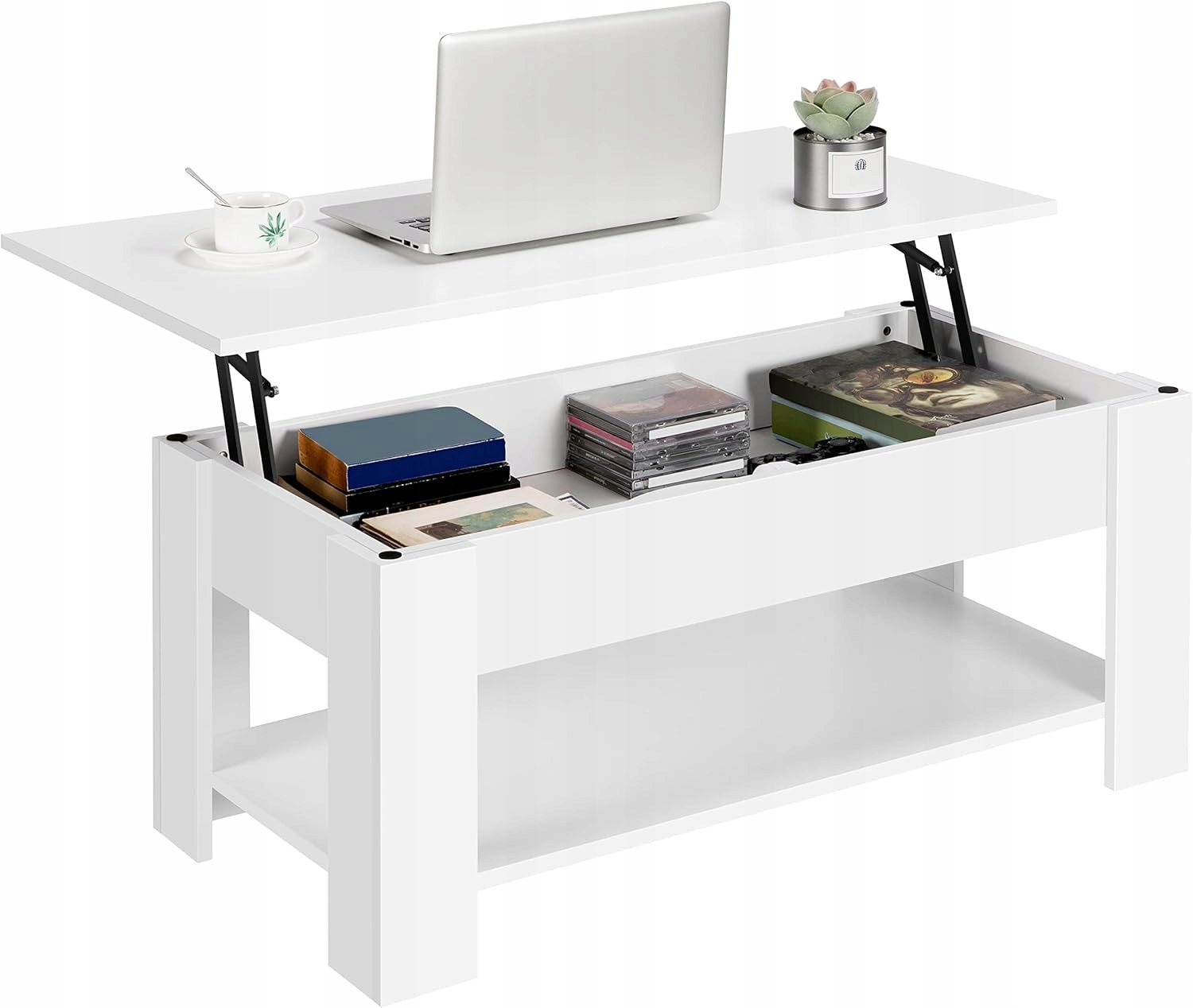 NOWOCZESNA ŁAWA STOLIK Z PODNOSZONYM BLATEM SCHOWKIEM SALON POKÓJ