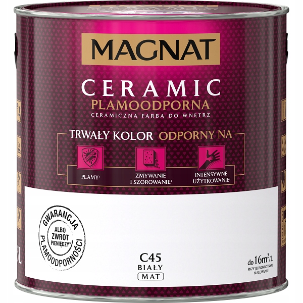 MAGNAT CERAMIC BIAŁY C45 5L