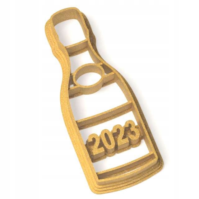 

Foremka nowy rok New Year złota Szampan 2023