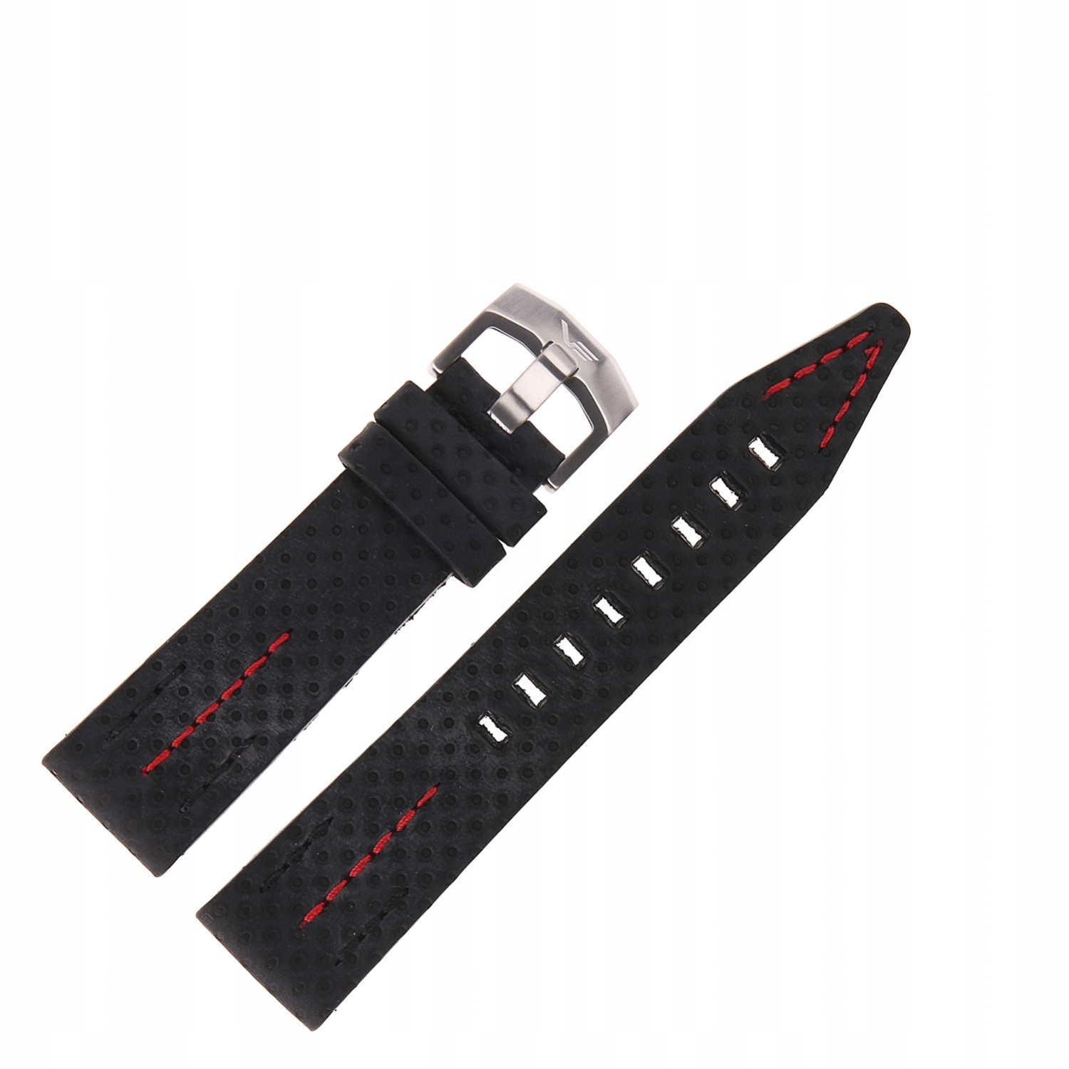 Pásek Engine Kůže (A646) černý, děrovaný, matný.