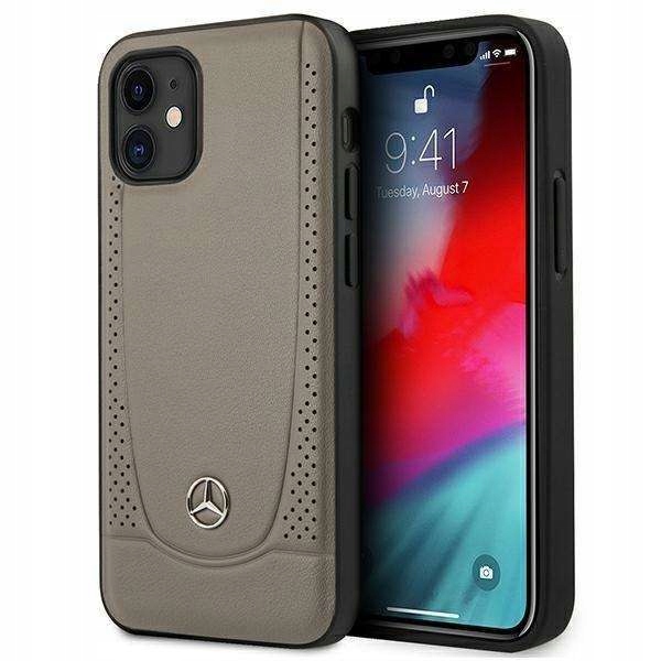 Etui Mercedes Urban Line na iPhone 12 mini brązowe Mercedes
