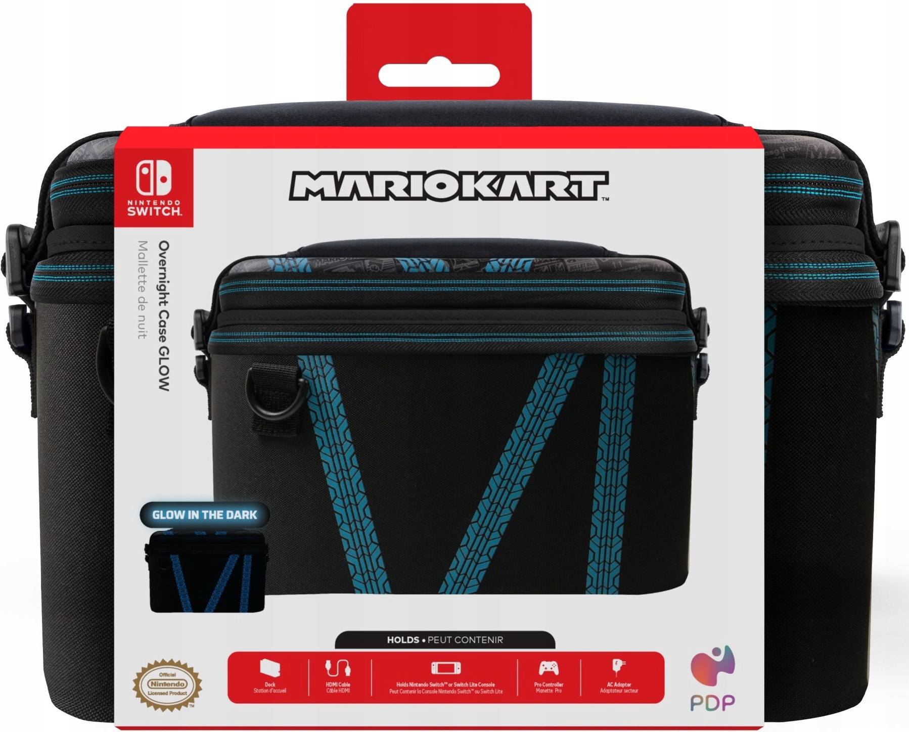 Pdp Switch Walizka Etui Mario Kart Drift Glow in The Dark